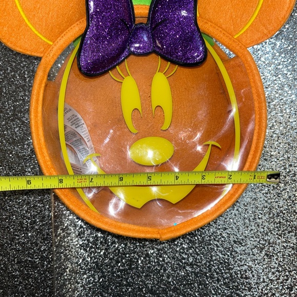 Disney Store Minnie Mouse Trick Or Treat Bag Halloween Clear Orange - Picture 6 of 8